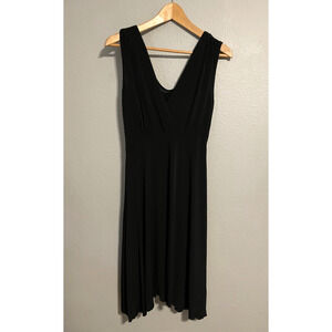 Vintage Zoey Beth Womens Midi Dress Small Black Babydoll Witchy Goth 90s Y2K